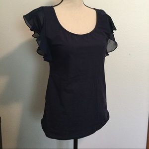 Patty Boutik scoop neck flutter blouse